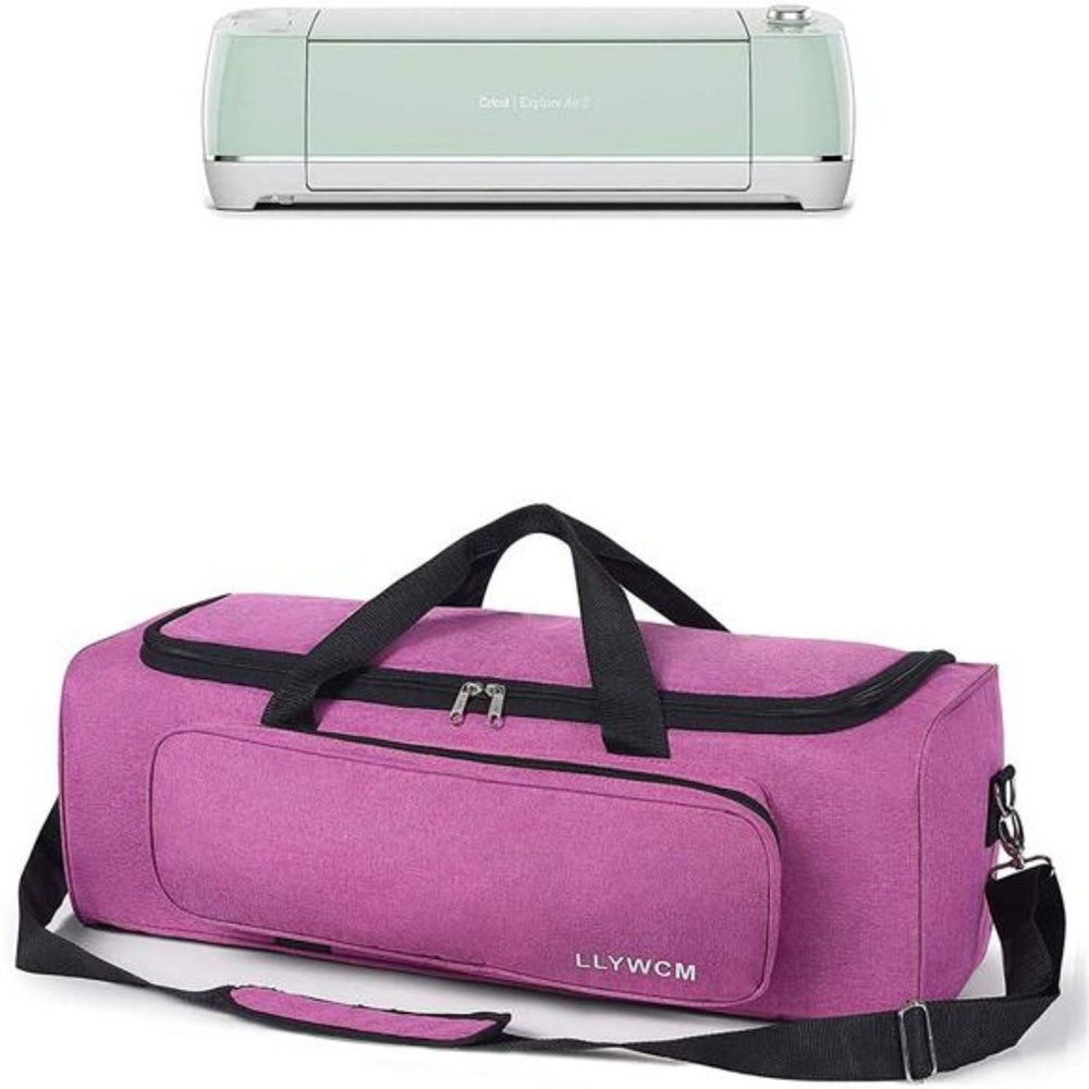 Lightweight Carrying Bag with Cricut Explore, Foldable Travel Tote Case (Pink) - Picture 5 of 7